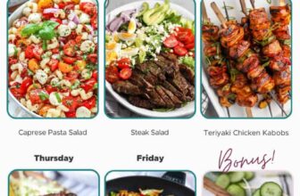Weekly Meal Plan July 1, 2024