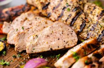 Juicy Dijon Grilled Pork Tenderloin