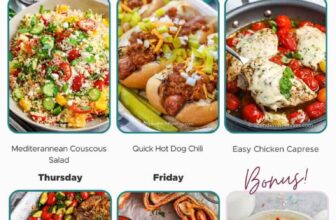 Weekly Meal Plan July 29, 2024