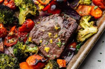 Italian Sheet Pan Steak and Veggies