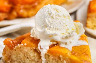 Peach Upside Down Cake – Spend With Pennies