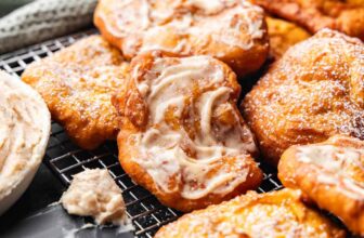 Pumpkin Fry Bread with Cinnamon Cream Cheese Butter