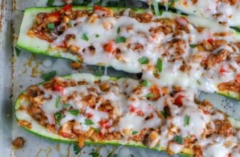 Tacky Sausage Zucchini Boats – Barefeet In The Kitchen