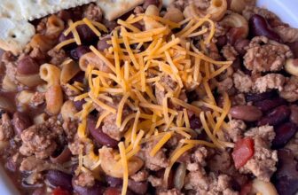 Chili with Macaroni-The Southern Girl Cooks